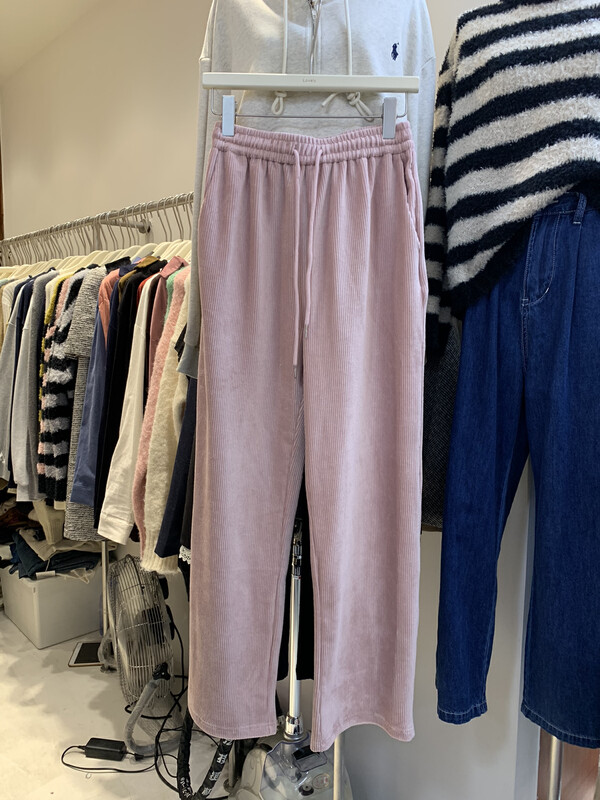 【LOVELY/SHMILY】Corduroy High Waist Straight Casual All-match Pants Casual Pants S2318