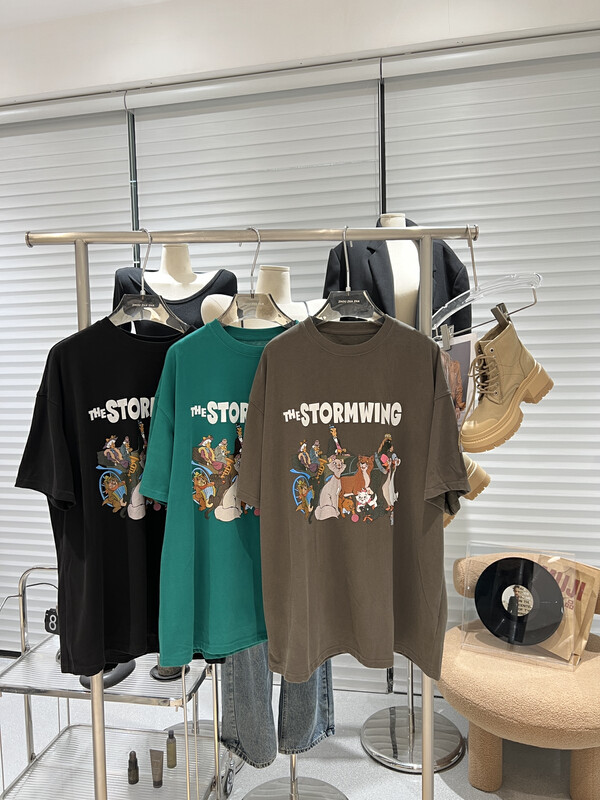 [BOBO1972] Brushed large cartoon T short-sleeved T-shirt high quality for sale only T221626