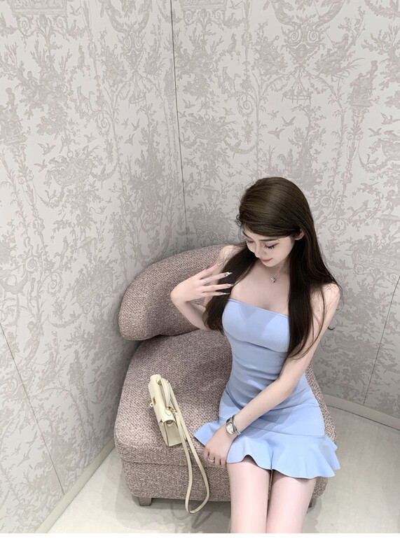 【Amanda】High-quality ruffled tube top dress YS1-5150# PCZ