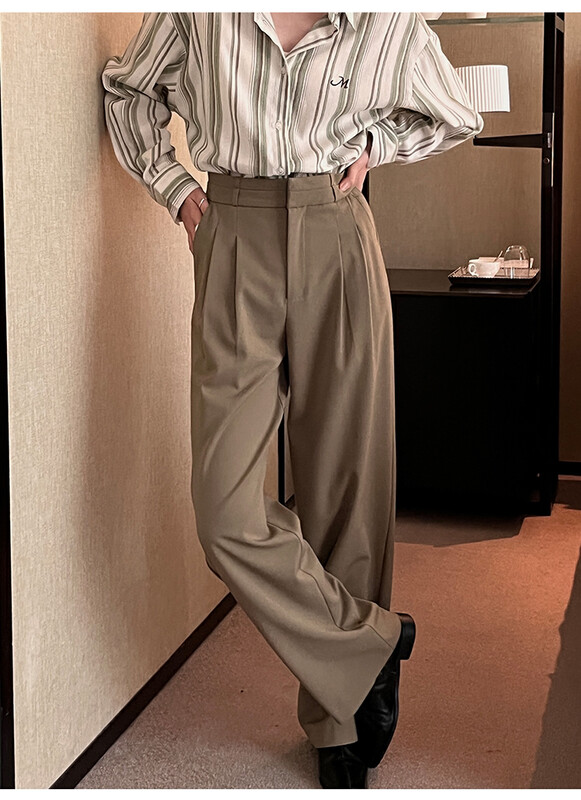 New in early autumn! [THE MIND] High-waisted luxury commuter all-match casual pants 61035# JHY