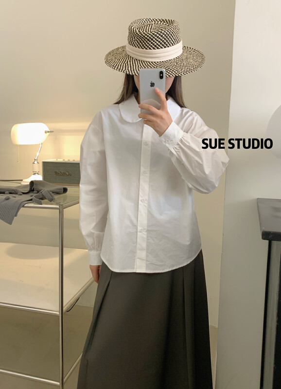 New in autumn!【SUE STUDIO】Single-breasted thin and comfortable all-match shirt (only sells shirts) 98067# ZJY