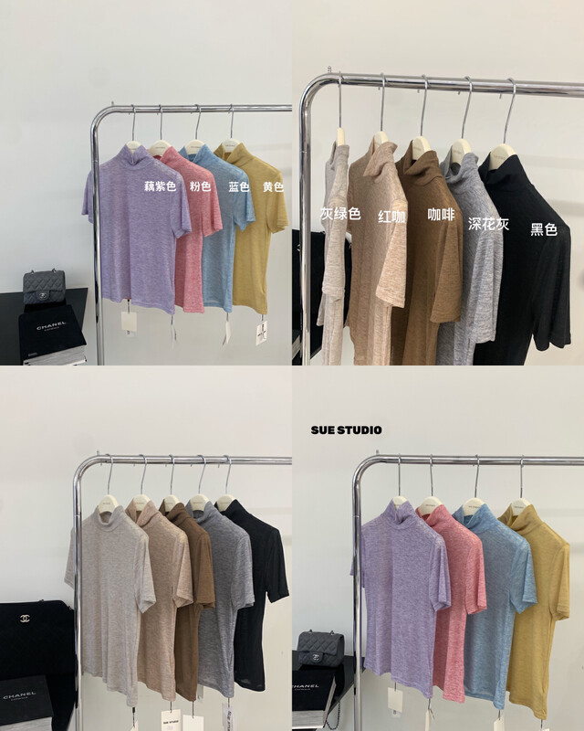 New in early autumn!【SUE STUDIO】Slim and comfortable bottoming shirt 99929# ZJY