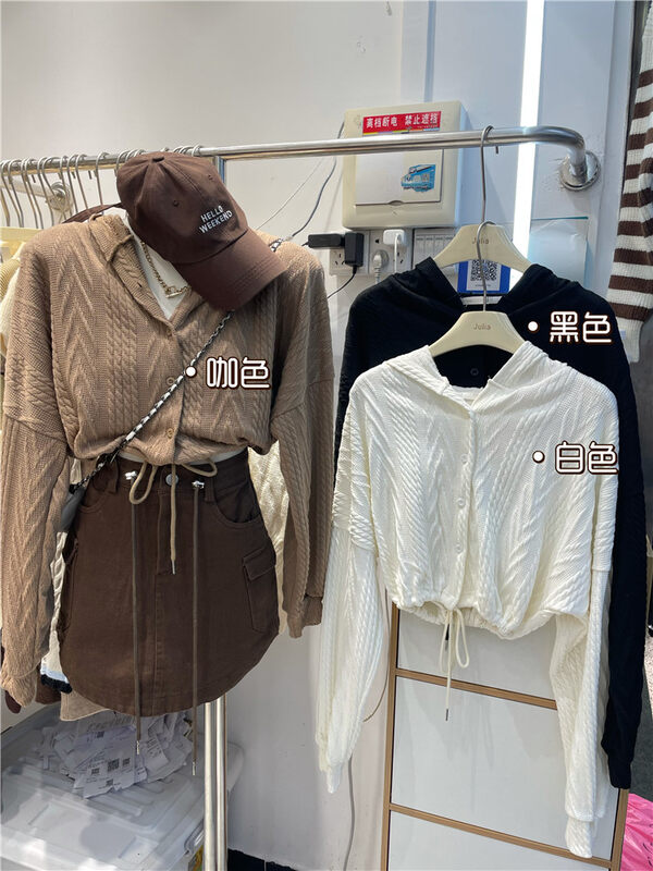 New in Autumn!【JULIA】Casual Simple Solid Color Hooded Warm Sweater 1278# PCZ