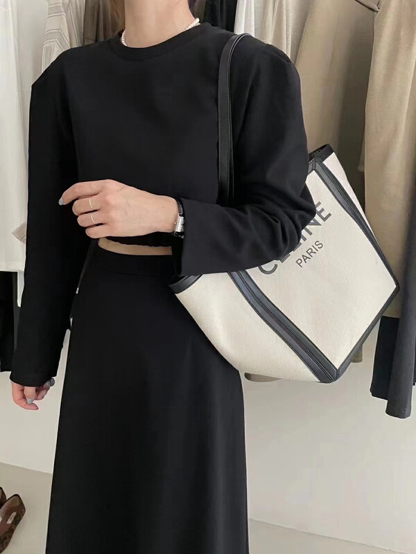 New in autumn! [RS] Back design retro shirt + high waist skirt suit RS2910# FHX