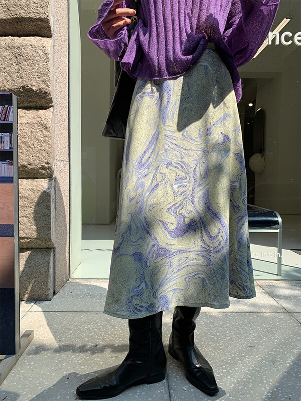Autumn is new! [NEW OPEN] Commuter temperament high waist skirt GQ80200# ZXX