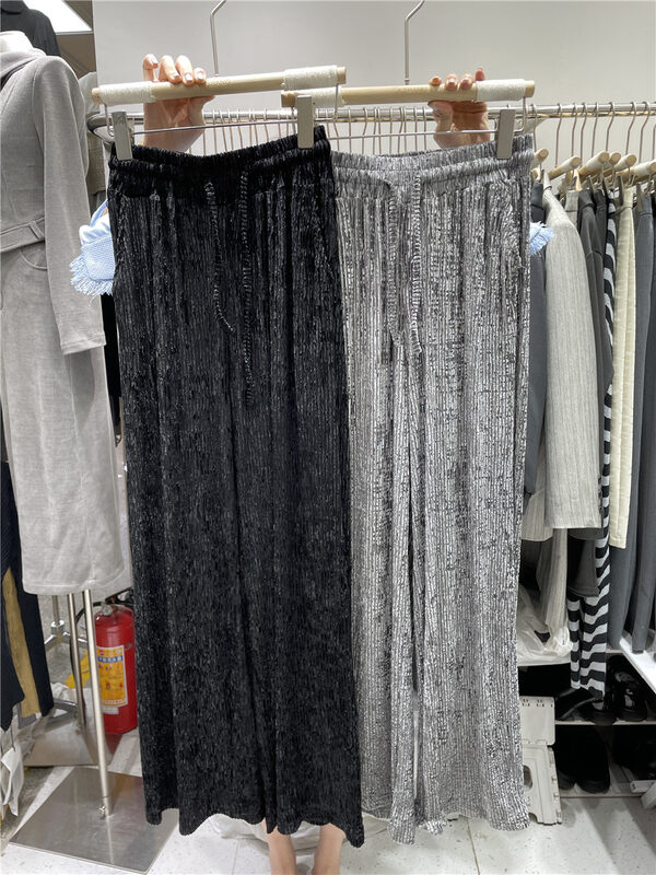 New in autumn! [Semi-plain] elastic waist corduroy casual pants G312# ZJY