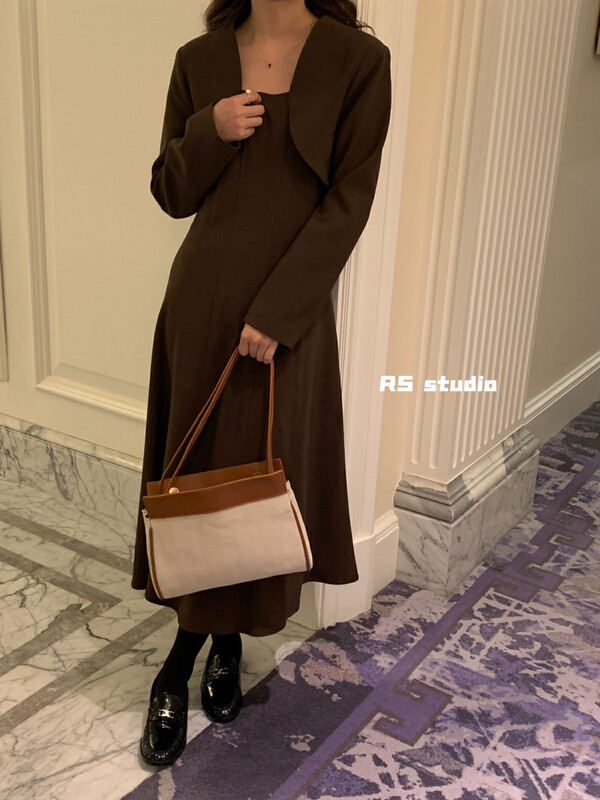 Autumn is new! [RS] Korean temperament long-sleeved short suit LL0065# FHX