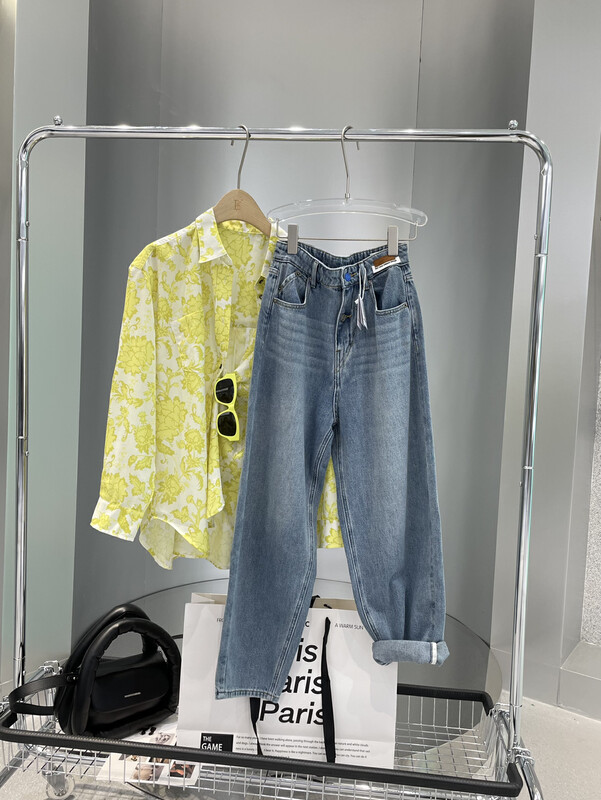 【BOBO1972 】High quality washed edging jeans jeans only sell pants 226132