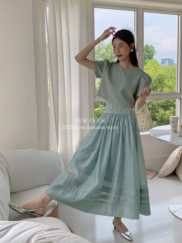 New in early autumn!【NEW OPEN】High waist temperament all-match skirt FQ80056# ZXX