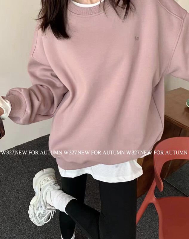 【W327.】Korean version composite milk silk embroidered Aa sweater 57193# CQW