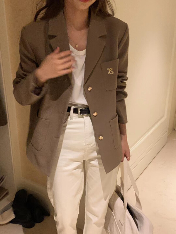 【LOVELY/SHMILY】Korean Embroidered Small Fragrance Suit Jacket S2211# FHX