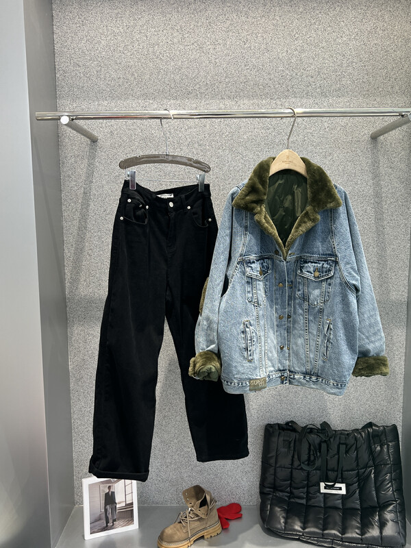 【BOBO1972】Cotton denim thick coat and cotton coat only sell coat without matching 227728