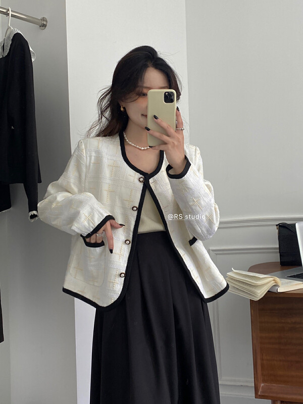 New in early autumn! [RS] Retro contrast color short short jacket YS1-XL0089# FHX