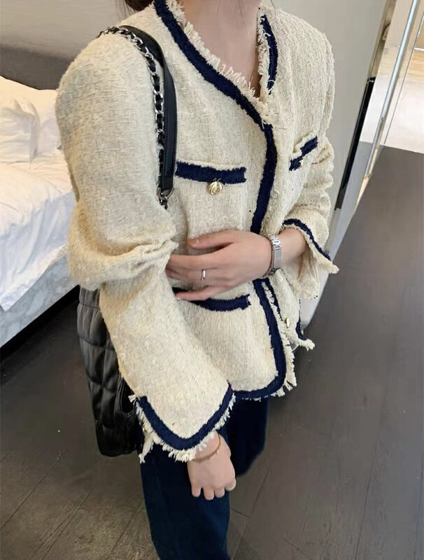 秋款上新!【RS 】撞色粗花呢小香短外套  RS2988#  FHX
