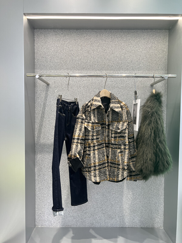 [BOBO1972] Wool Korean windbreaker coat windbreaker high quality only sells coat without ride 220892