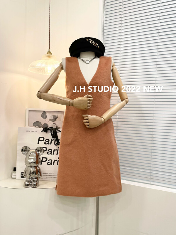 New in autumn! [JH] Fashionable solid color slimming dress T137# PCZ