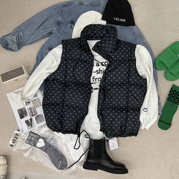 Original price 337.27! [BOBO1972] Down vest GB 90 white duck down warm down jacket jacket 219569# CJJ