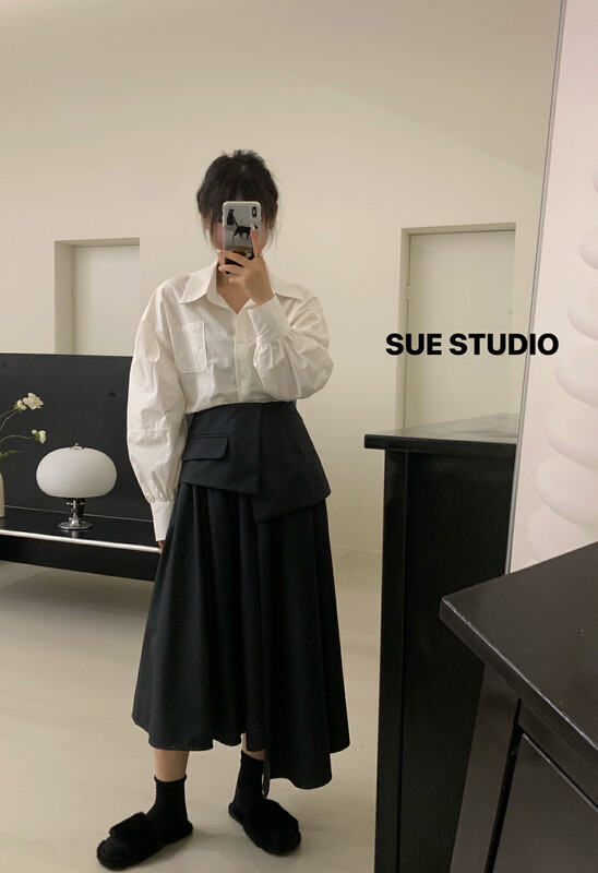Autumn is new!【SUE STUDIO】Design irregular skirt 98055# ZJY