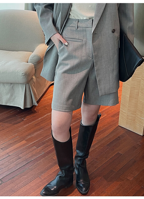 【THE MIND】Korean style high-end all-match casual shorts 61039-1