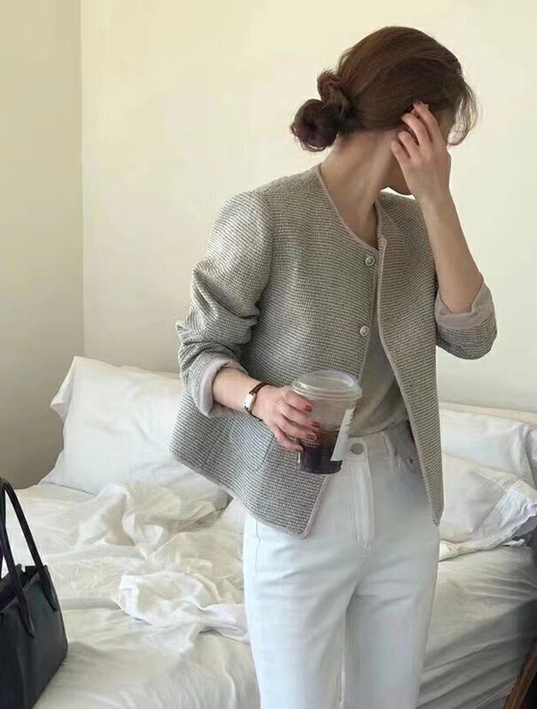 New in autumn! [RS] Braided Button Small Fragrance Short Jacket RS2662# FHX