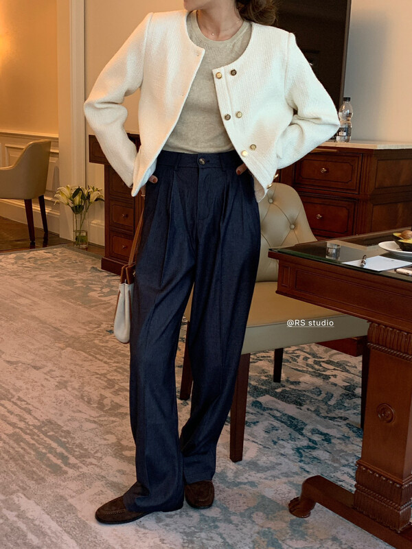 New in early autumn! [RS] Simple solid color loose mopping trousers YS1-RS2630# FHX