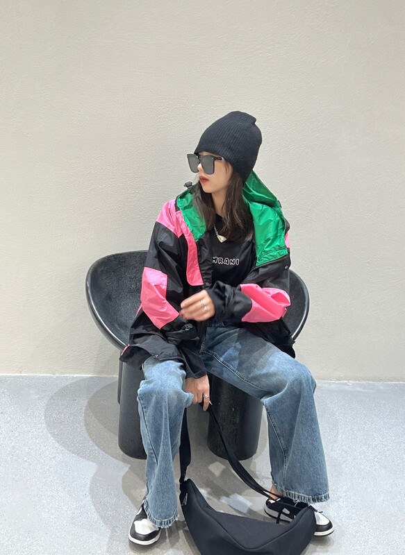 【BOBO1972 】Large loose color matching short coat only sells coat 227861
