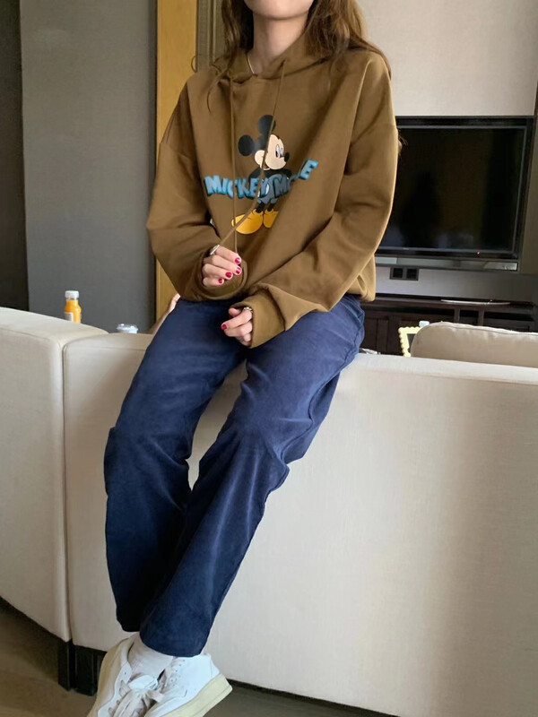 【LOVELY/SHMILY】Casual all-match cartoon pattern hooded sweater sweater Z1660