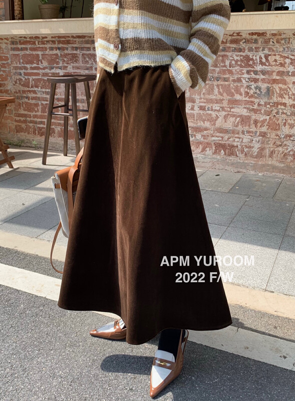 秋款上新!【APM YUROOM 】高腰顯瘦百搭半身裙  9105#  LSL
