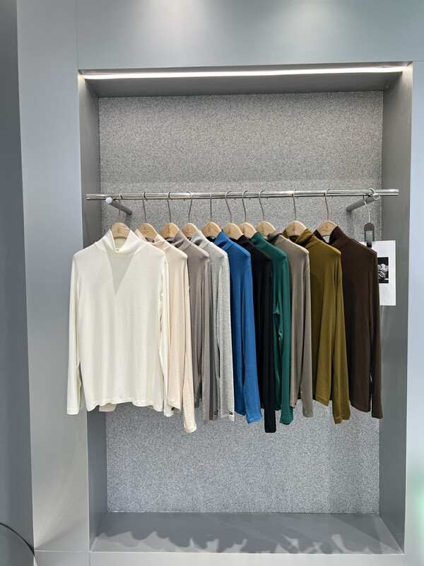 [BOBO1972] High elastic loose Korean version of the bottoming shirt bottoming shirt skin-friendly fabric loose version 229952
