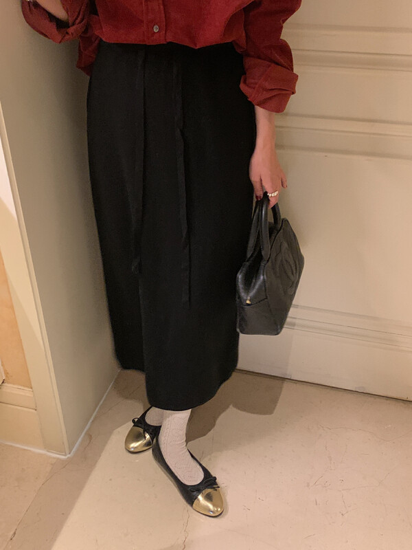 【LOVELY/SHMILY】Solid color all-match skirt M0782
