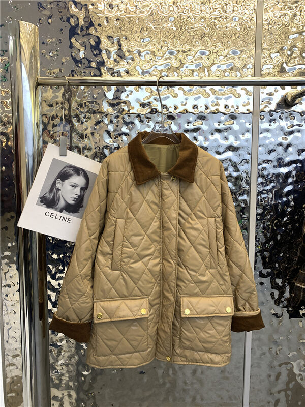 New in autumn! [Yayiro] Color-blocking loose all-match warm padded jacket 2912# GYJ