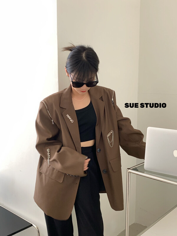 New in autumn! [SUE STUDIO] Loose temperament high-end suit N66820# ZJY