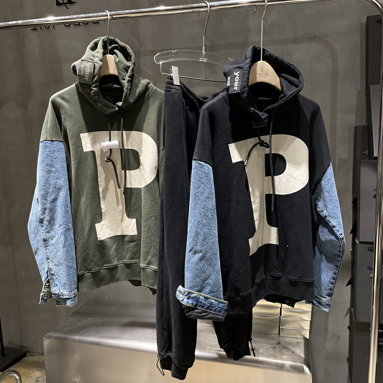 Original price 190.63! [BOBO1972 ] Hooded letter print retro sweater 217687# CJJ