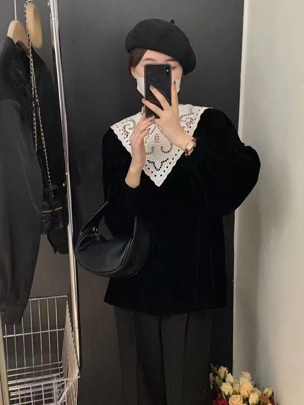 New in autumn! [RS] Palace style stitching lace shirt RS2936# FHX