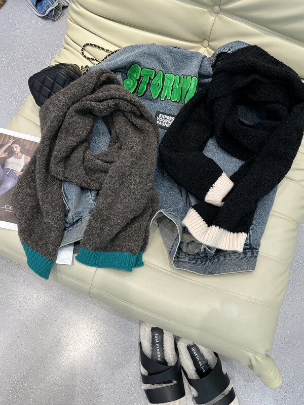 [BOBO1972] Wool long scarf, warm and versatile scarf (only scarves, not matching) 20220810 # CQW