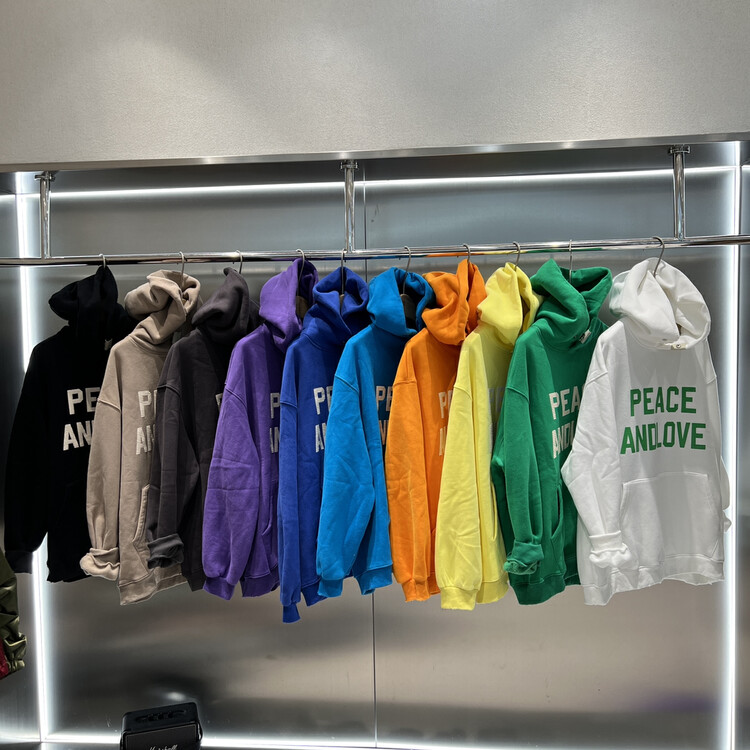 [BOBO1972] Hooded letter plus velvet loose sweater sweater all-match men and women can be 225330