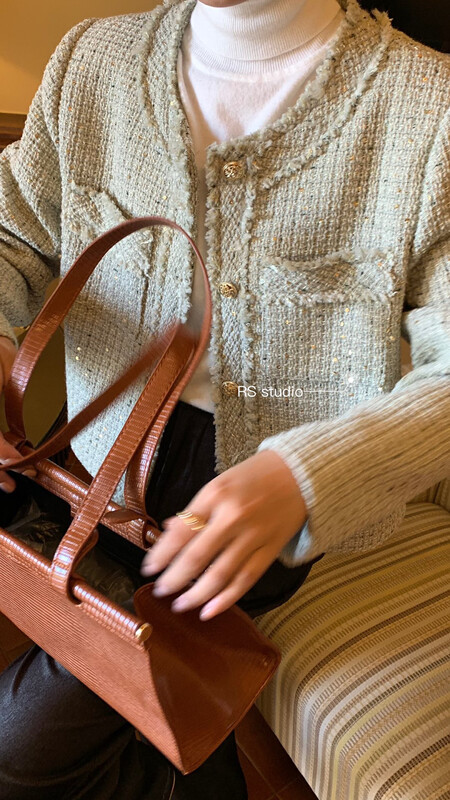 New in autumn!【RS】Fashionable small fragrance style short coat KL0023# FHX