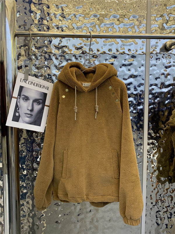 New in autumn! [Yayiro] Korean loose hooded sweater 2951# GYJ