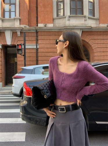 Real shooting real price Retro Korean version thin woolen knitted sweater top