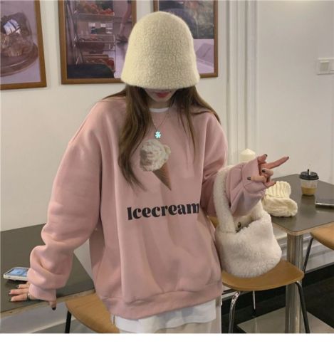 Package collar 65 fish scales lazy wind milk system capless pullover thin sweater women's oversize coat