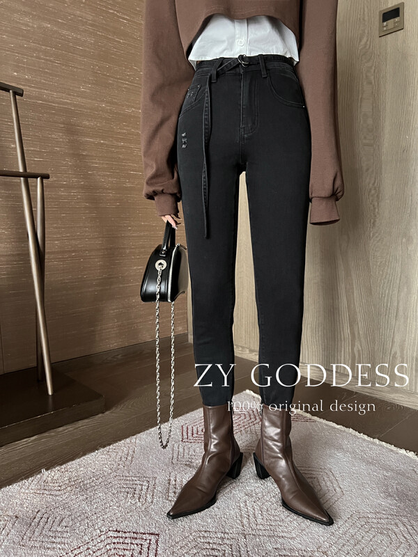 【ZY】Supermodel pencil pants invincible slim denim pencil pants jeans J223-1# JHY