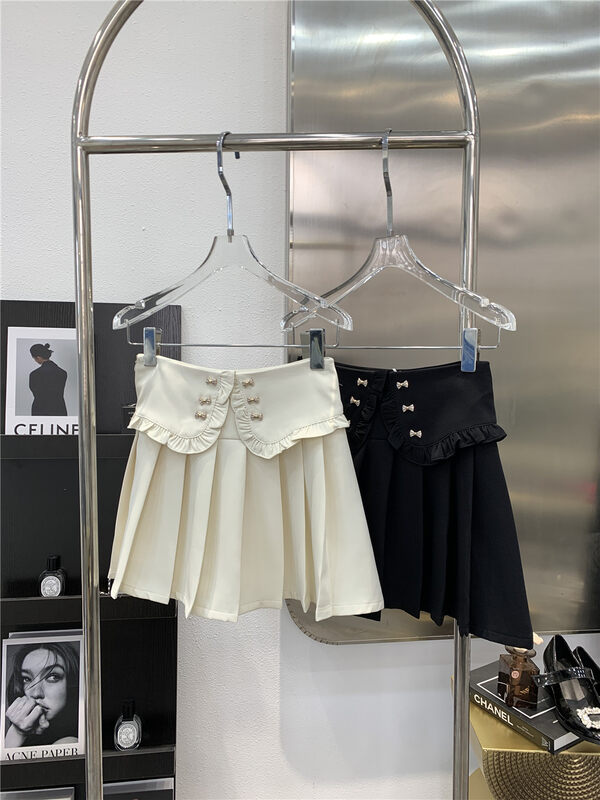 New in autumn!【LINNA】Casual slim pleated skirt 90139# JJ