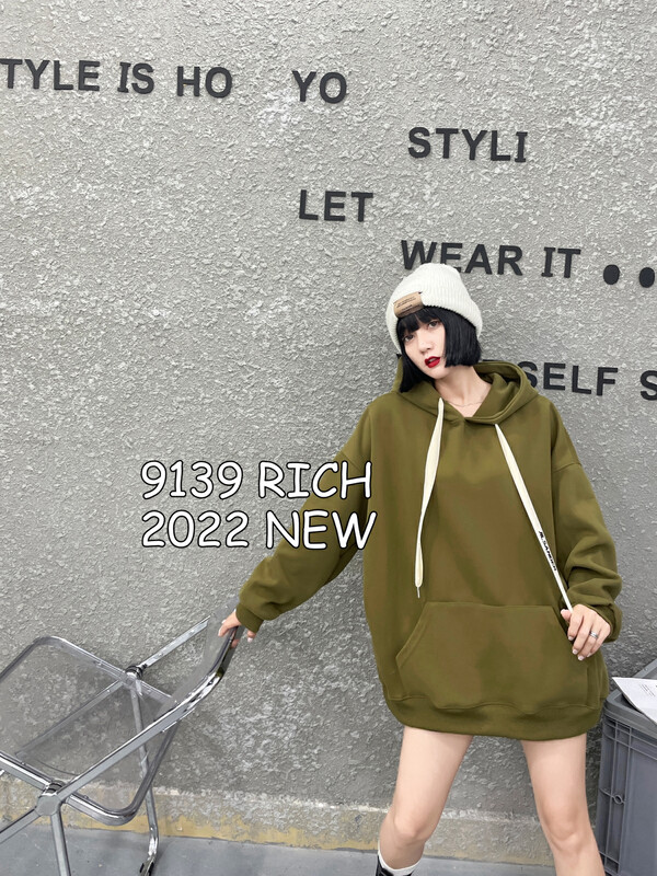 Autumn is new! [9319] Back English letters all-match sweater 98009# L