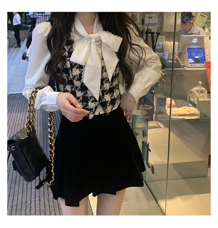 New in early autumn!【LINNA】Simple solid color buttoned shirt L810# JJ