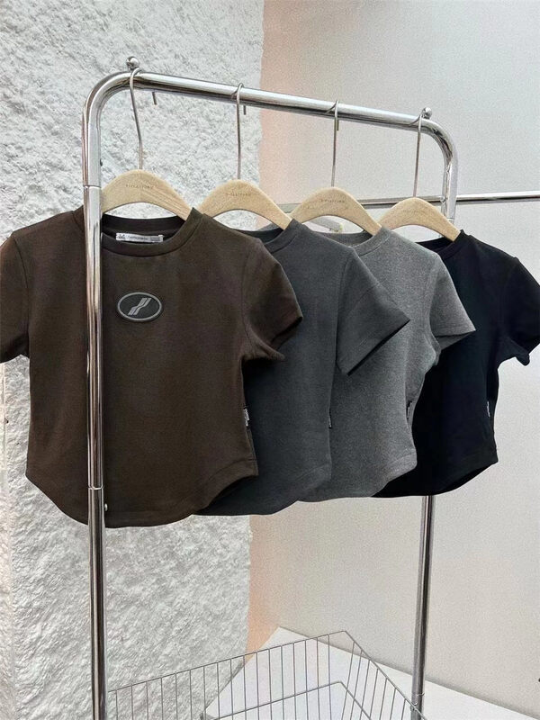 【T-PLATFORM】Personalized Icon Slim Fit Short Sleeve T-Shirt T2961# CQW