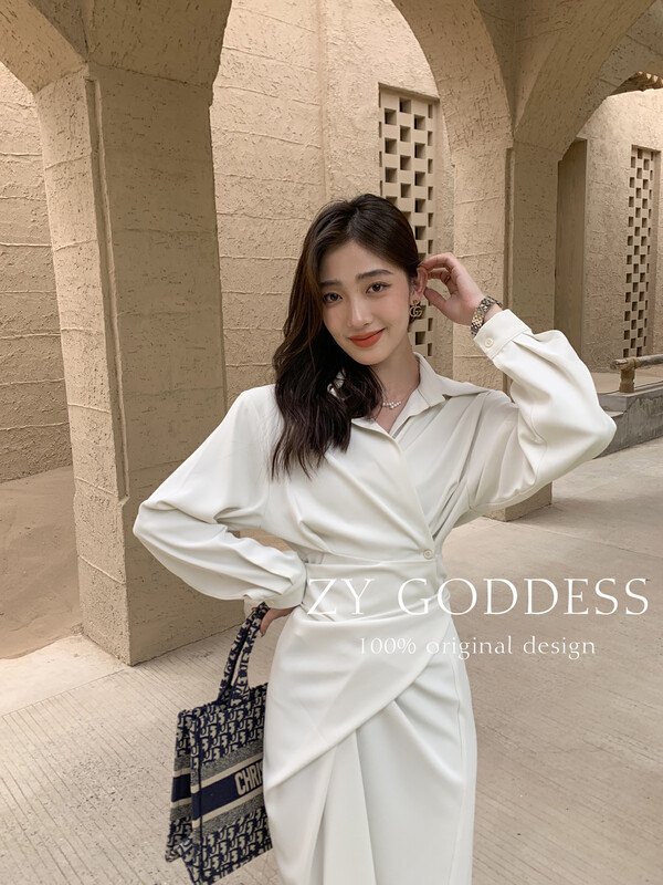 [ZY] Design sense straps cross knot design Royal sister dress 18061# JHY