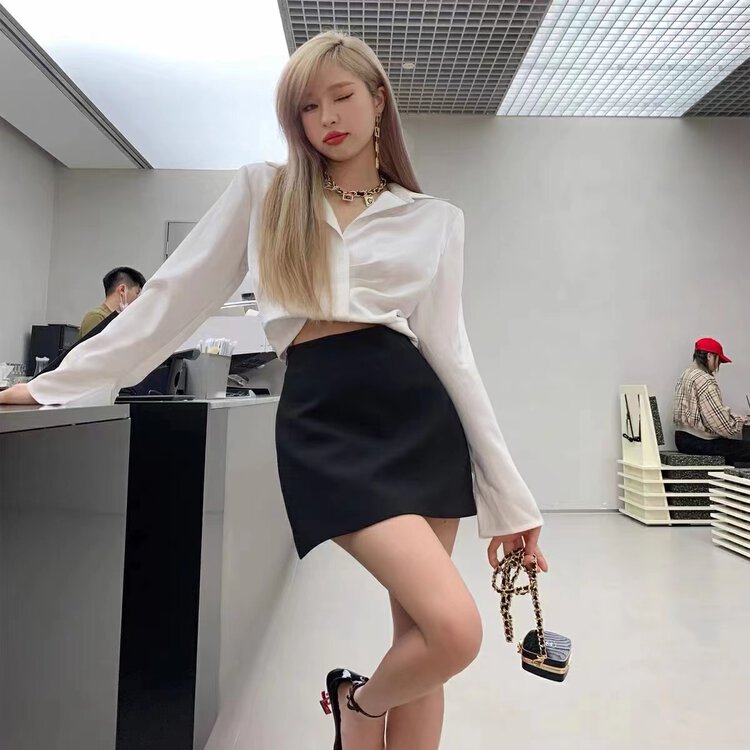 New in early autumn!【LINNA】Slim solid color all-match skirt 7055# JJ