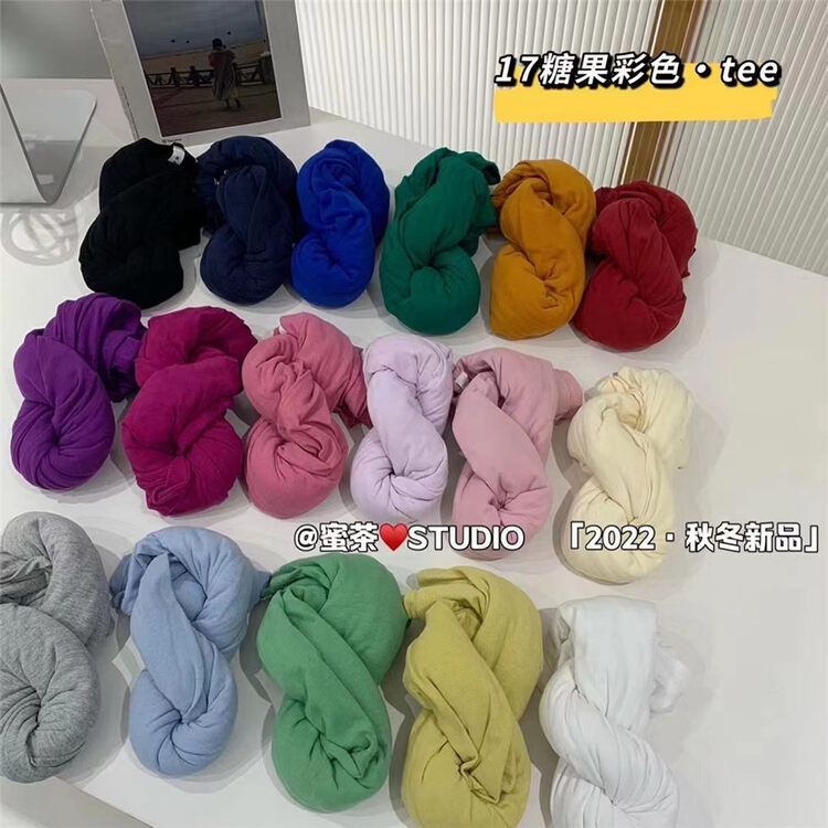 New in early autumn! [RARA] round neck solid color loose long-sleeved T-shirt YS1-7001# LSL