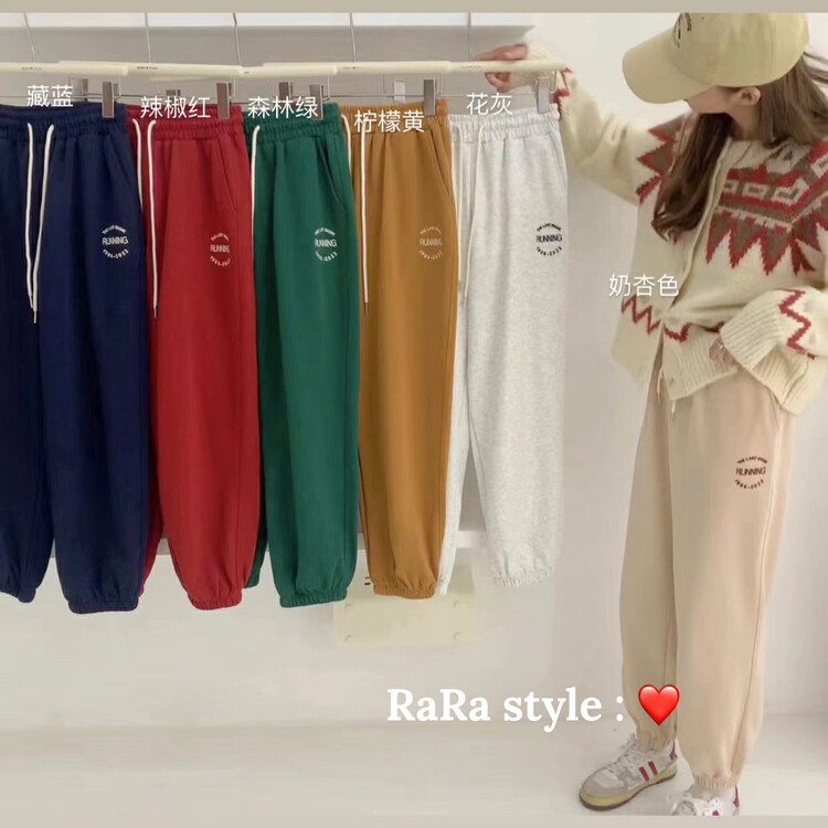 New in autumn! [RARA] Lace-up Korean version of the leggings casual pants YS1-3729# LSL