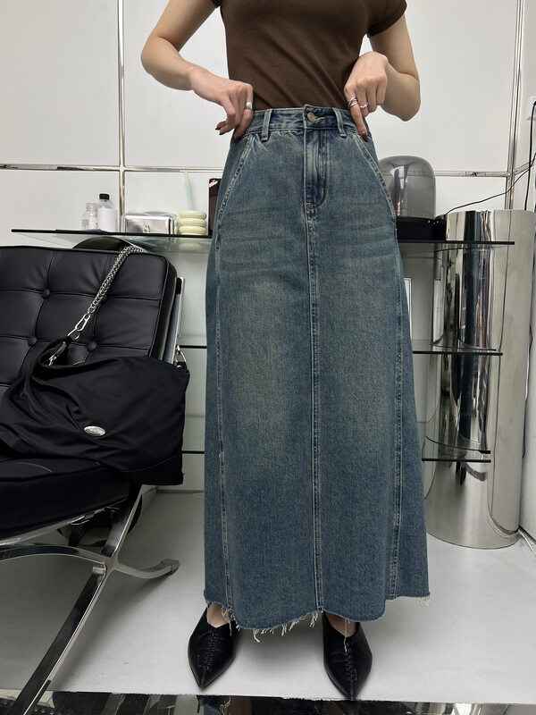 New in autumn!【T-PLATFORM】Simple and slim all-match skirt V8878# CQW